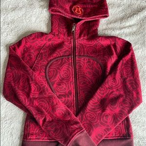 Burgundy Special Edition Lululemon Zip up